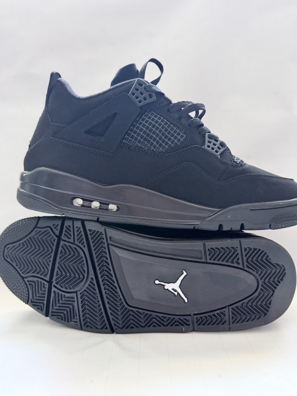 Jordan Retro 4 All-Black Men's Sneakers - Picture 6 of 6